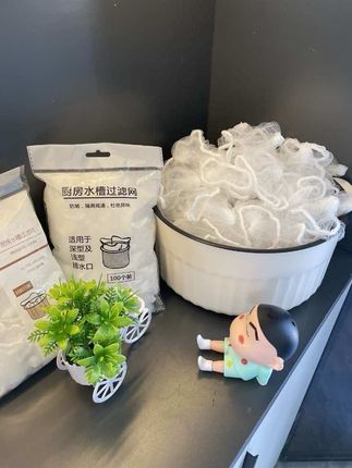 一次性厨房水槽过滤网 孔密细腻,轻松阻挡各种细小杂物,方便好用#厨房好物 #过滤网 #水槽过滤网 #一次性水槽过滤网 #过滤网袋