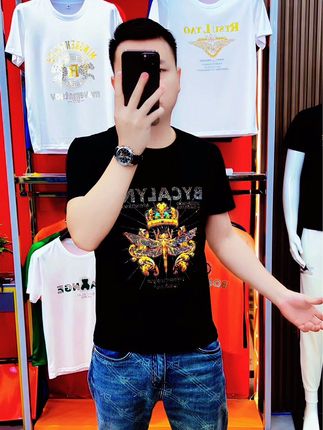 好看不贵品质到位高品质丝光棉欧版百搭男士短袖T恤