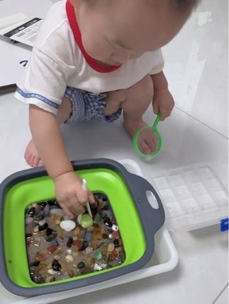 孩子在家就可以玩的寻宝大冒险,满满一大盒材料和宝石京快给孩手安排起来 体验不一样的乐趣 #益智玩具 #儿童礼物 #寻宝玩具 #宝宝玩具