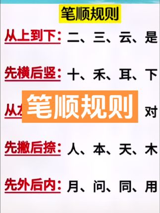 字要写好，先要掌握笔顺规则。#每天学习一点点 #关注我每天坚持分享知识 #一年级语文 #知识点总结 #必考考点