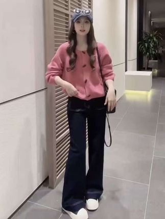 #休闲穿搭 #开衫#毛衣#休闲裤#日常搭配