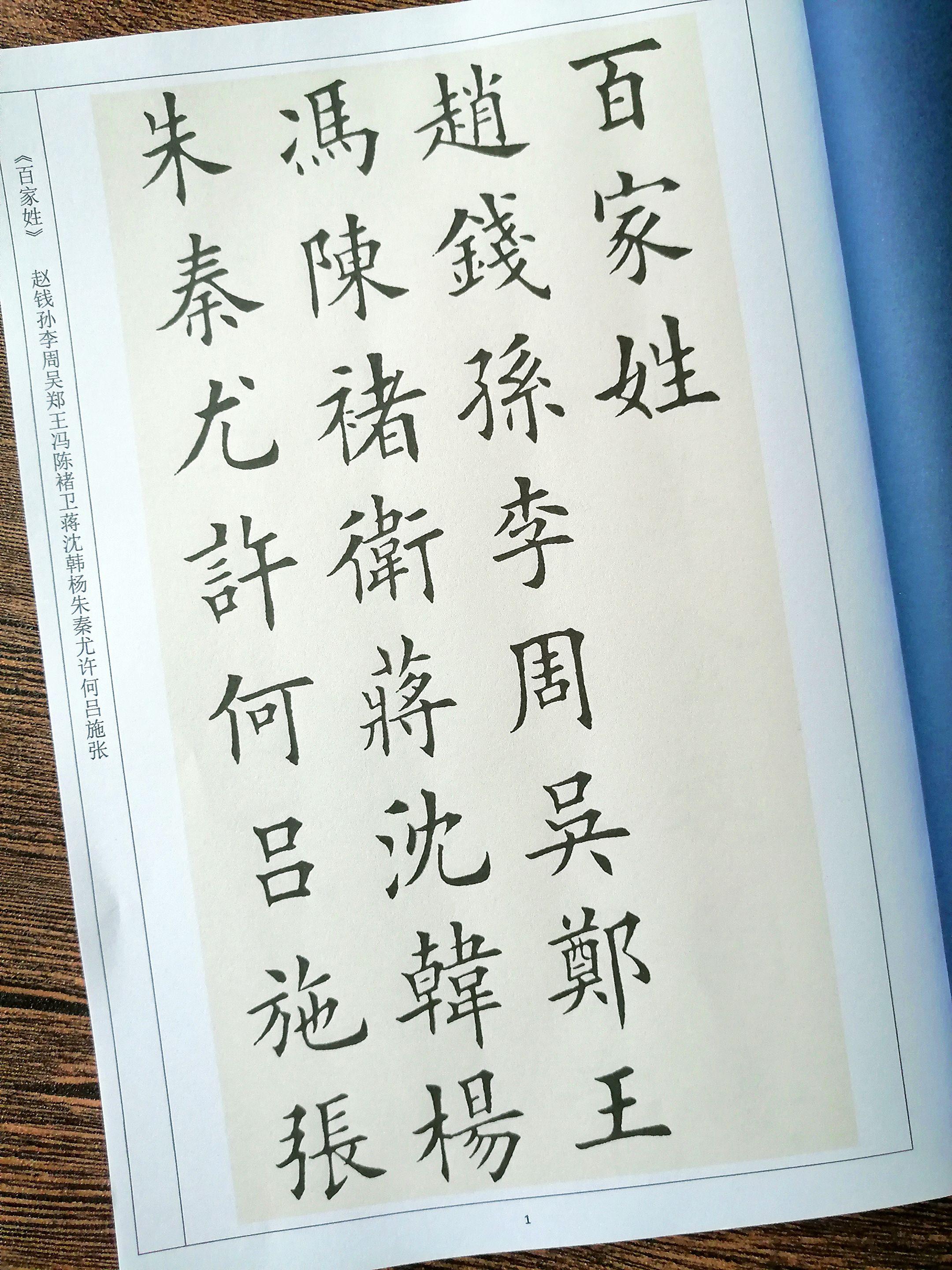 楷书百家姓兰亭集序字帖。新整理楷书毛笔字帖,夹条装订,临摹参考。#楷书#字帖#练字