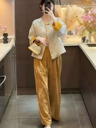 #春秋穿搭 #时髦穿搭 #穿搭分享 #新中式套装