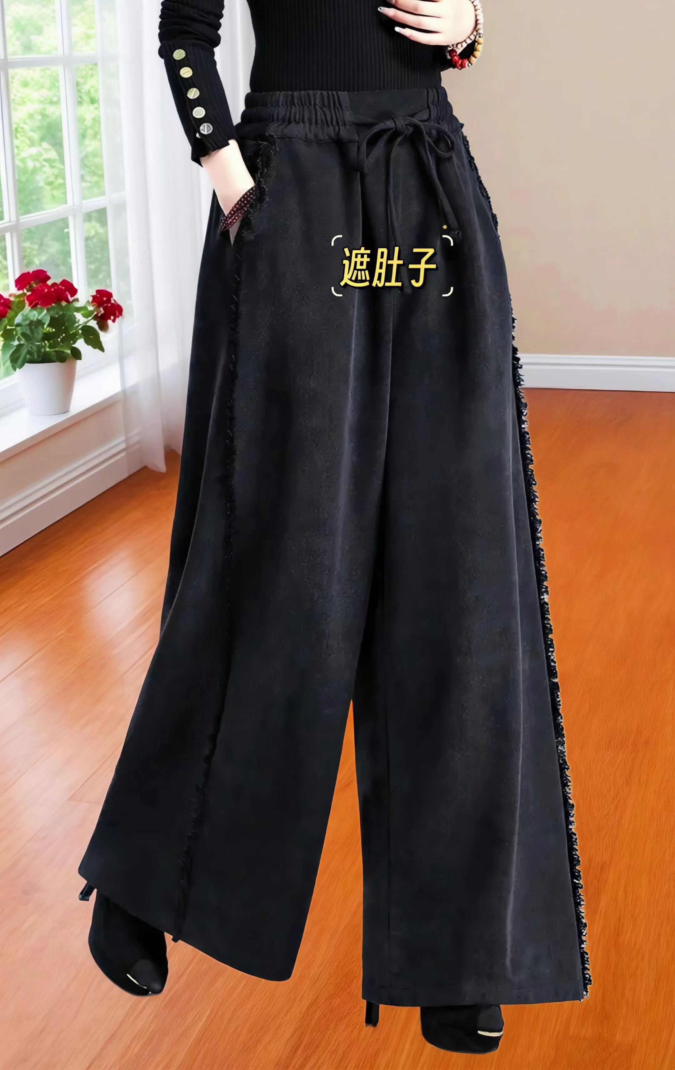 #简约大气 #新款 #显瘦气质穿搭 #谁穿谁好看 #百搭神裤