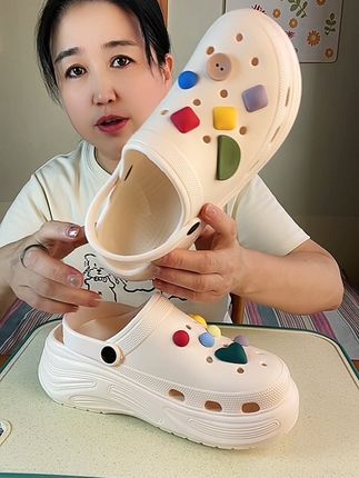 #洞洞鞋#两穿洞洞鞋#太好穿了#