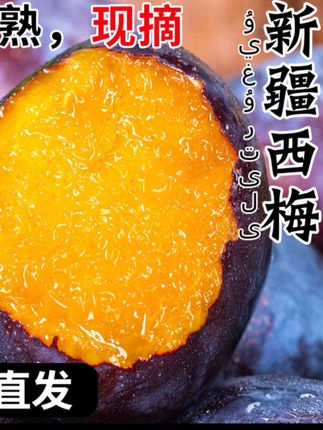#上热门 新疆直发新疆西梅新鲜水果产地直发鲜果应当季酸甜#西梅