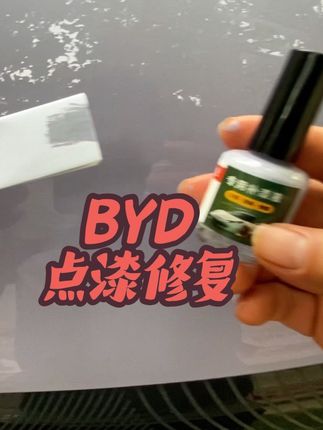 #比亚迪补漆笔 原厂调配的补漆笔,不管是漏底漆的还是不漏底漆的,轻轻的点涂上去基本都能解决!颜色和车身颜色基本没有色差!简直不要太好用了##byd #划痕修复 #比亚迪海豚 #比亚迪海鸥