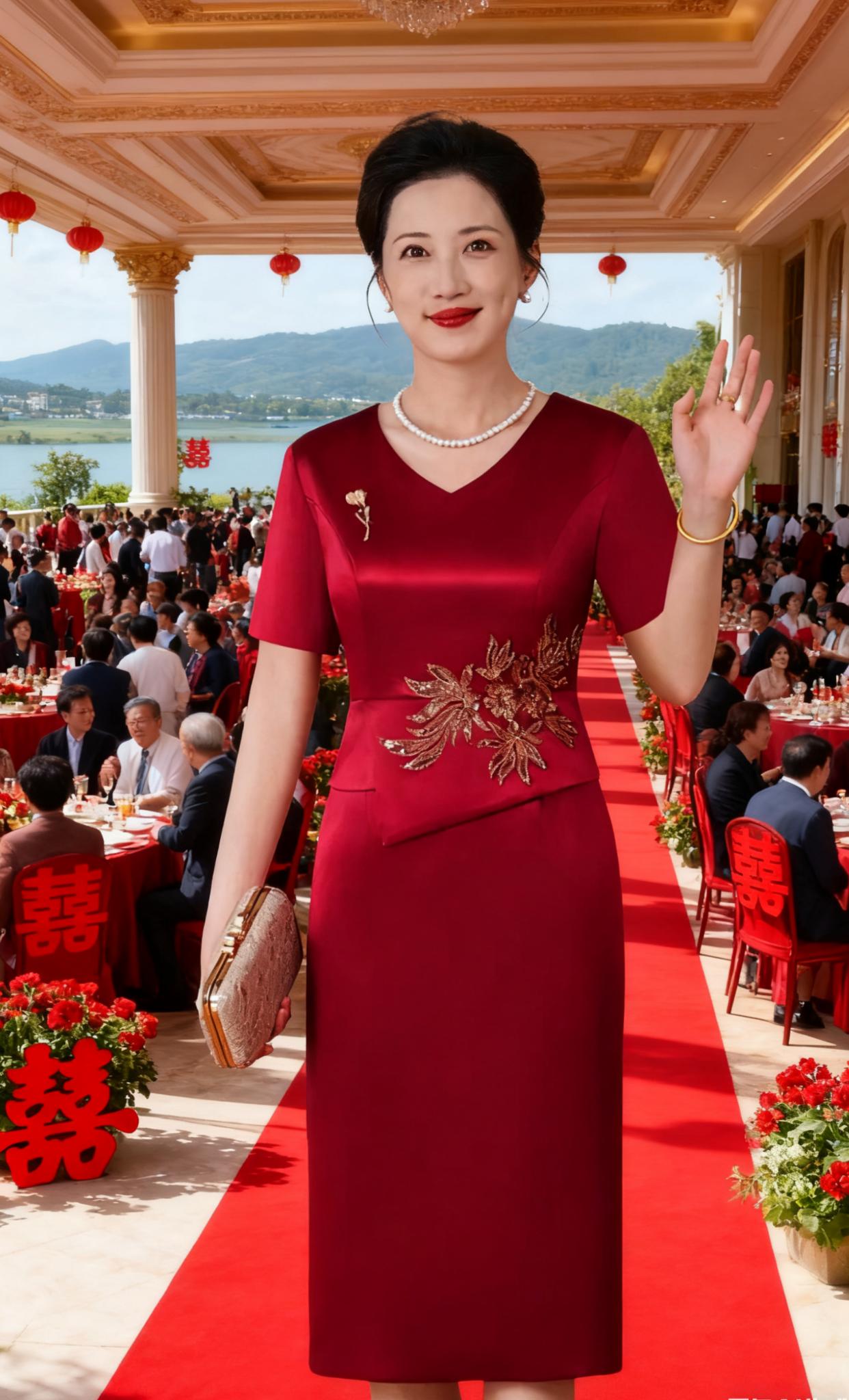 #婚庆礼服 #优雅气质 #婚礼妈妈礼服 #喜婆婆喜妈妈 #谁穿谁漂亮