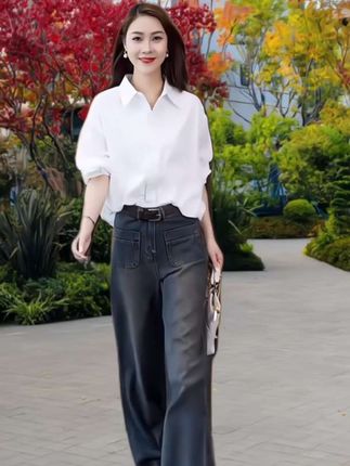 #穿的美美哒#宽松版型#牛仔裤#胖瘦都能穿#百搭裤子