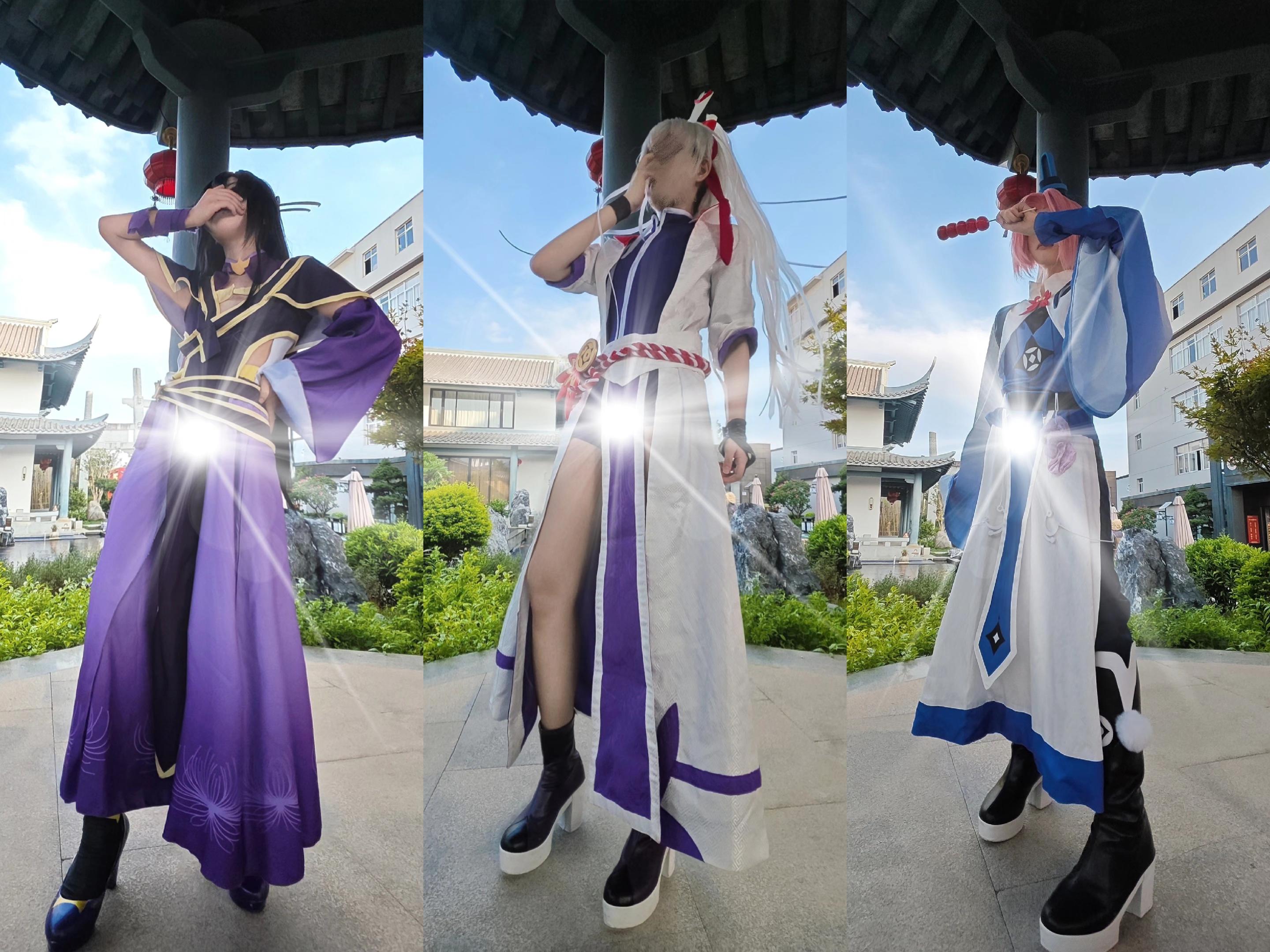 居居爆!#逍遥门 #cos 昭昭:@小葵 ,魔装纤云:@Recor2d #逍遥门三兄弟 #ooc致歉