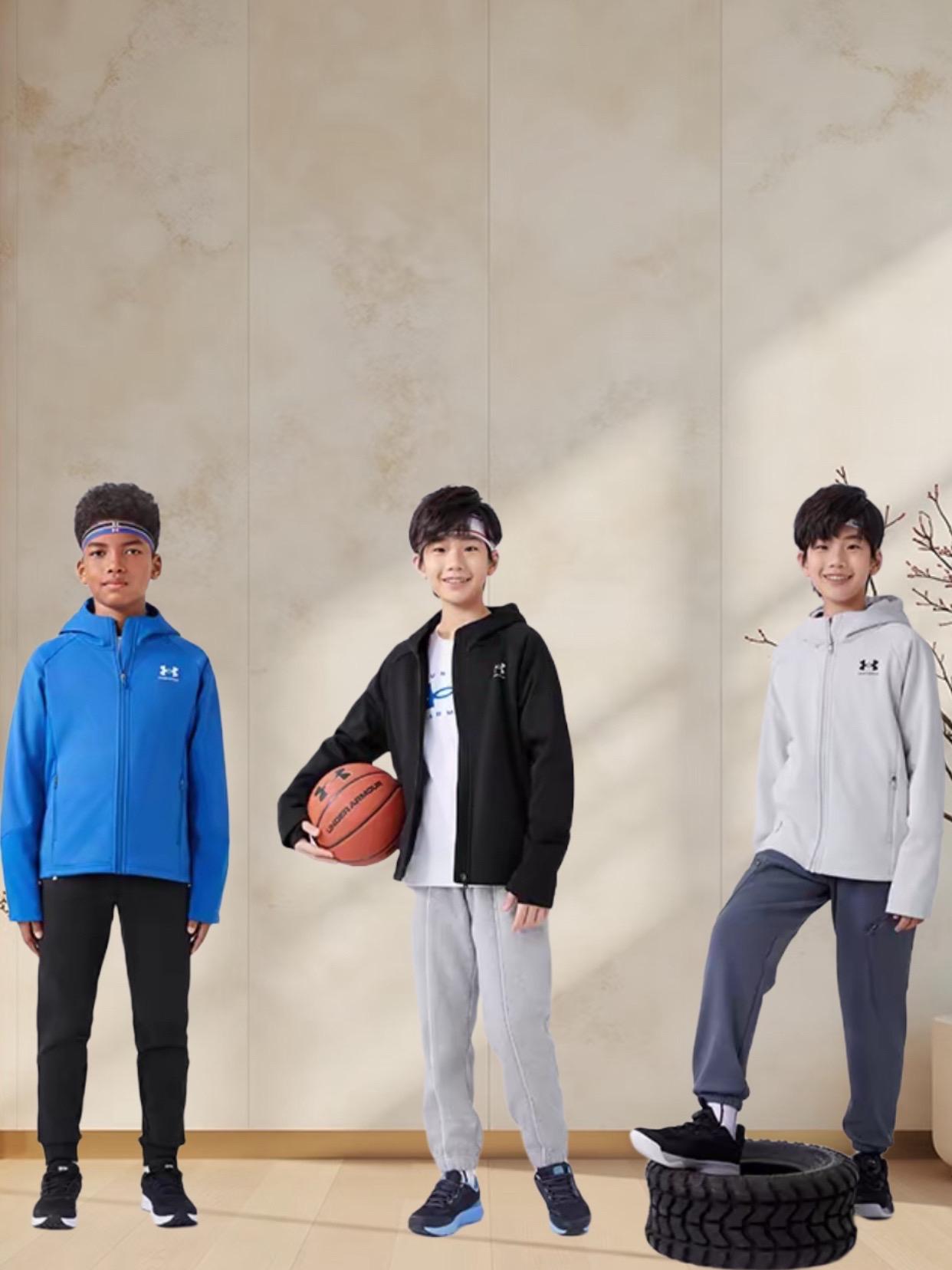 Under Armour/安德玛秋冬季双面绒锁温软面男女同款儿童运动外套#运动外套#帅气穿搭