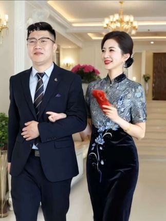 妈妈婚礼礼服喜婆婆婚宴装2025新款平时可穿年轻旗袍结婚喜服高贵#高端大气上档次这也太漂亮了