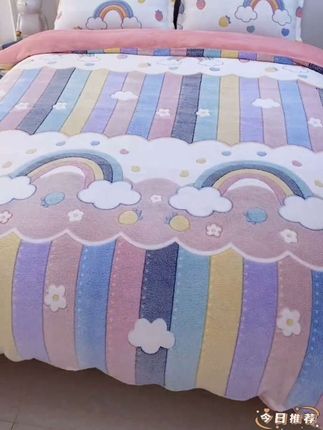 加厚雪花绒牛奶绒四件套加厚保暖冬季加绒被套法兰绒床单三件套@抖音小助手 @巨量千川