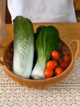仿藤编收纳#纯手工编制 #爱手工爱生活 #干果零食水果收纳筐#居家收纳筐#传统手工