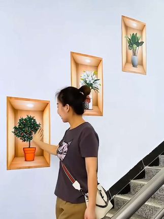 家里墙面不美观,可以用这款植物盆栽三联画来装饰,既能装饰又能遮丑,画质高清,防水不掉色,自带背胶,一撕一贴轻松装饰#三联画 #自粘壁画#装饰画@巨量千川