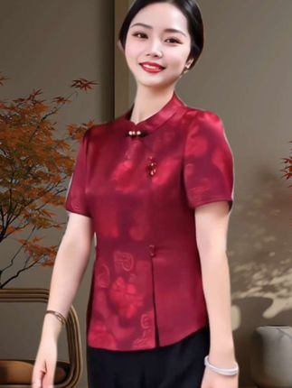 新中式国风气质时尚两件套#面料柔软舒适 #时尚妈妈装 #优雅气质 #高端大气 #谁穿谁好看