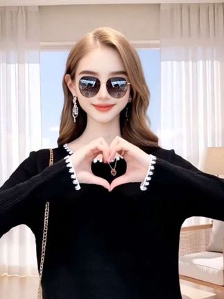 #上衣穿搭 #百搭上衣 #洋气小衫 #针织衫 #内搭外穿都好看