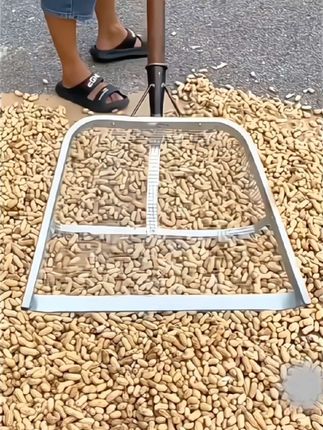 筛土铲不锈钢漏花生铲子筛粮食过滤网筛子铁锹铲玉米漏铲工具铁铲