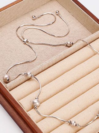 925银坠链 梁雅帝专属新品磨砂大小圆球优雅气质抽拉纯银项链#项链推荐#可移动珠项链 #百搭项链 #进口蛇骨链 #八角蛇骨链@抖音小助手