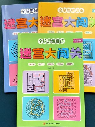 爱玩#迷宫游戏 的孩子#专注力 更强,假期给孩子安排一套玩一玩吧!#思维训练 #专注力练习