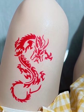 #可爱纹身 #刺青tattoo #草本纹身贴ins风 #纹身美女