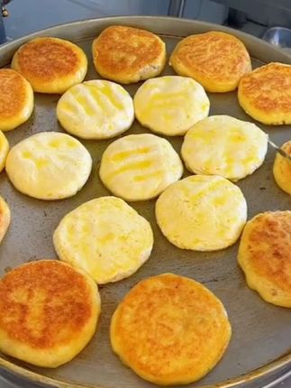 #东北大黄米面粘糕饼#