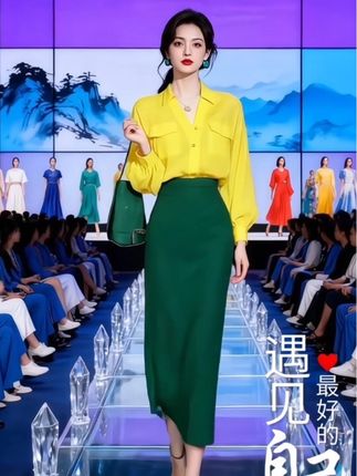 小香风黄色衬衫搭配绿色套装裙,质感高级又显气质,日常通勤、出街都吸睛,轻松穿出优雅范儿,这套真的值得入手~#初秋一周不重样穿搭#早秋穿搭三分钟出门不是梦#早秋贵气感穿搭#早秋高智感职场穿搭#秋季微胖穿搭测评