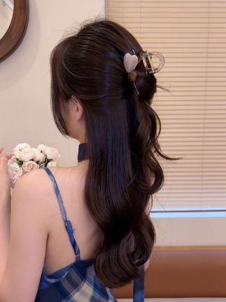 #头饰发饰 #半扎发 #教程分享 #时尚
