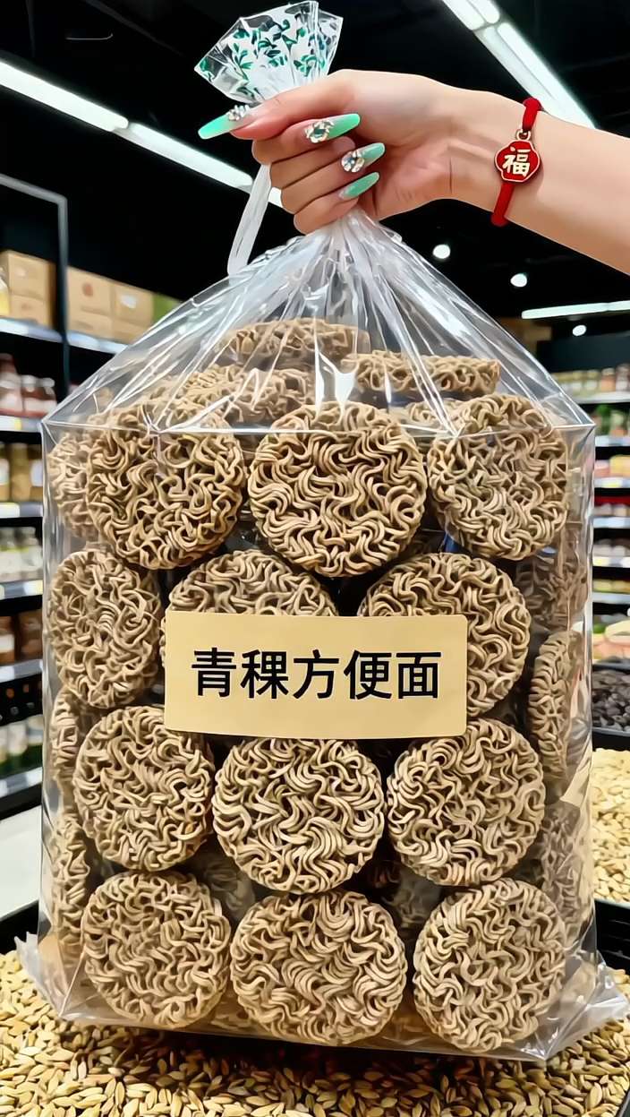 挖到宝!这款青稞方便面我能囤到断货 宝子们!按头安利非油炸低钠青稞方便面,解馋还没负担! 用青稞粉+荞麦粉做的,没加一点白面,煮完有韧性还带谷物香。膳食纤维超足,吃着扎实又顶饱,健康又过瘾! 调料包配齐,煮好满厨房香。嗦一口爽滑有嚼劲,汤汁超入味!赶时间当简餐、宅家解馋都合适,加菜加蛋更绝。 趁活动赶紧囤,吃一次就爱上!#低卡低脂 #青稞方便面 #好吃到停不下来#染月好物@DOU+小助手 @抖加🔥上热门🔥dou+🔥热点宝 @DOU+上热门