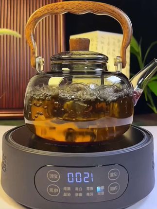 小型多功能1500W电陶炉+煮茶壶#电陶炉煮茶#煮茶壶推荐 #茶壶,茶具#煮茶器
