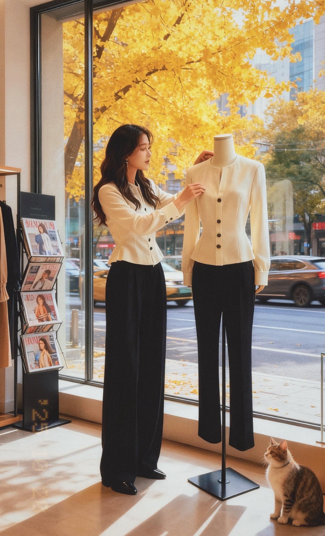 #精致优雅#美出高级感 #别致绝美小衫上衣#通勤搭配#早秋黑白灰穿搭测评