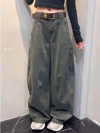 #时尚穿搭 #显瘦穿搭 #牛仔裤 #阔腿裤