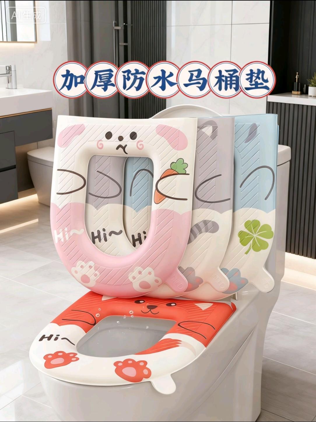 超爱这个马桶垫!它用的是EVA材质,摸起来软乎乎的特别亲肤,坐上去完全不冰~防水防脏的设计也很省心,脏了擦一擦就干净,不容易藏污~自带的小提手特别实用,掀马桶圈的时候不用脏手,用着太方便啦!#家居好物推荐 #非常方便实用 #马桶垫四季通用 #马桶垫