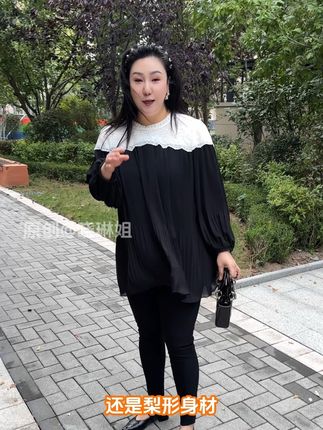 很适合通勤的一件大码上衣。穿出气质很简单#大码女装