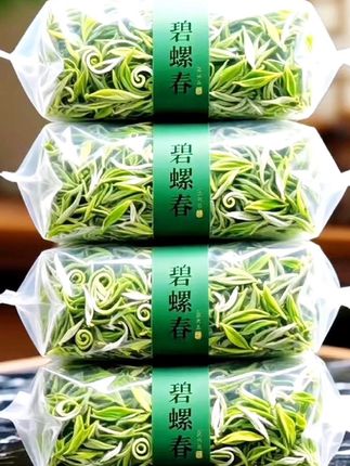 碧螺春 明前特级碧螺春,精选头茬鲜嫩茶芽,卷曲成螺,白毫显露。沸水轻注,茶叶舒展沉浮,茶汤碧绿清澈,毫香裹挟着花果香扑面而来。轻啜一口,滋味鲜醇回甘,舌尖尽是江南早春的温柔与鲜活#碧螺春#特级碧螺春#茶香四溢#明前碧螺春#召唤茶友