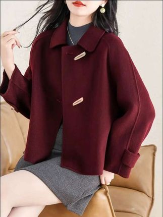 #高级感穿搭 #气质女神范儿 #减龄气质 #休闲韩版双面绒大衣#