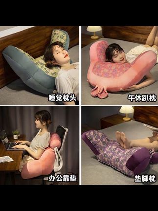 三层纱床头靠垫软包护腰靠枕大靠背沙发抱枕床上枕头床靠看书孕妇#床头软包 #护腰靠垫 #靠背 #靠枕 #好物推荐🔥