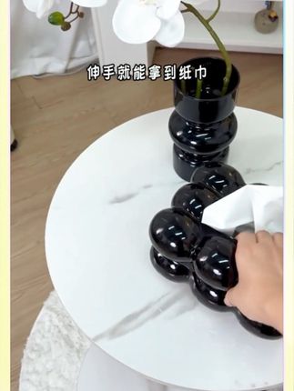 出租屋升级!轻奢岩板边几,圆润耐用,客厅卧室都能放 #落地小茶几 #岩板边桌 #简约家居