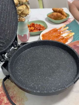 扬子电饼铛 懂的都懂,娃说想吃烤牛排烤肉,我今天又用上我家这个万能皆可用的#扬子电饼铛 了#不粘锅 #真香 #双面加热电饼铛