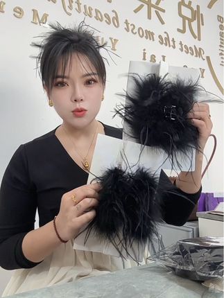 #羽毛抓夹 #头饰发饰 #头饰 #强烈推荐 #发夹 戴与不戴的区别太大了吧