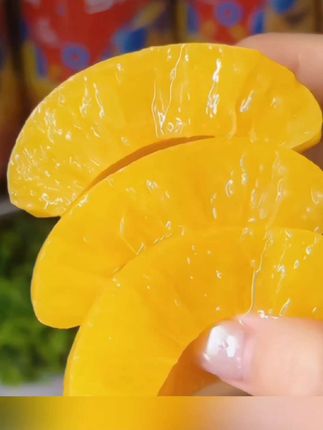 黄桃罐头#美食 #营养丰富 #水果罐头 #快来一起尝个鲜