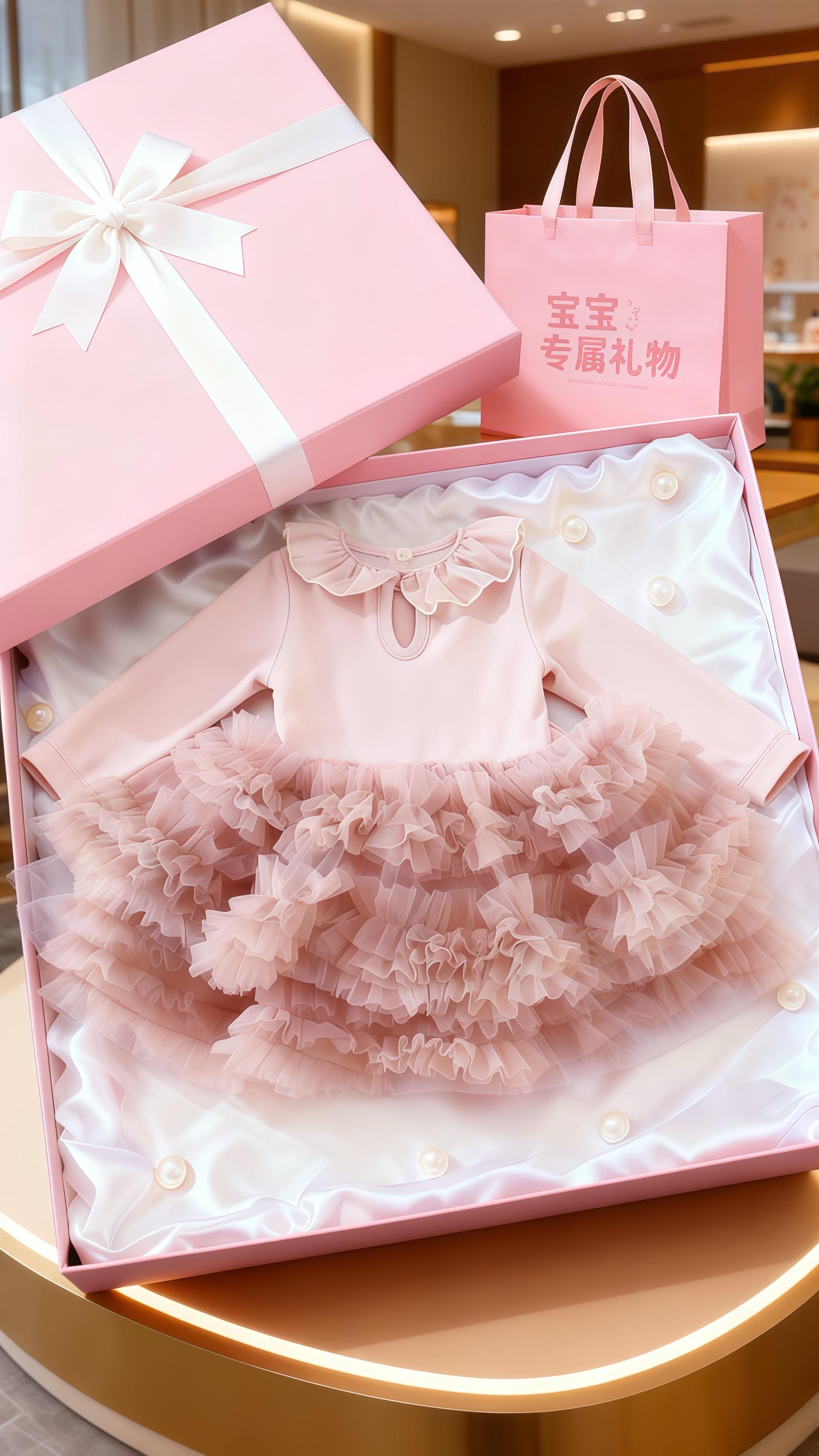 女宝宝甜美蛋糕蓬蓬裙👗。#我的小公主 #甜美穿搭 #蓬蓬裙 #婴儿服饰 #新生婴儿装