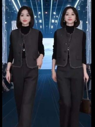 时尚小香风马甲三件套#穿出自信穿出美丽 #高端大气 #潮流时尚穿搭 #高级感穿搭 #通勤搭配