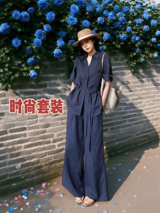 休闲老钱风套装 #创作灵感 #老钱风穿搭 #夏季两件套装 #高级穿搭 #女神范