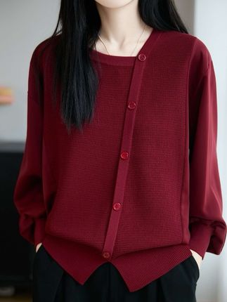 【大码女装胖mm春秋女士毛衣遮肚子显瘦上衣2025新款冰丝针织打底衫】#针织衫#打底衫#毛衣#百搭上衣