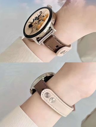 适用小米女款S4表带新品xiaomi watchS4真皮腕带41mm小蛮腰高级感
