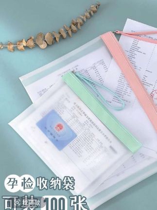 柔软大号半透明高颜值防水手提耐用中号产检资料便携档案收纳袋#爆款热卖中 #厂家直发品质保证