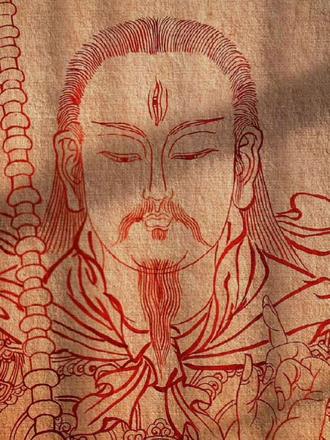 九天应元雷声普化天尊,即雷祖。为元始天尊九子或黄帝化身,主掌五雷。居神霄玉府,在道教地位极高。#道家文化 #古老文化 #书画