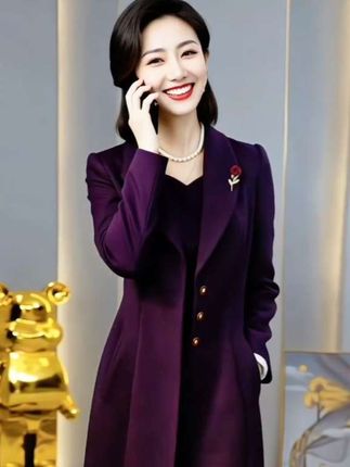 #我要上热门 高端中长款风衣连衣裙两件套女2025年春秋爆款妈妈长袖套装礼服裙#高级感穿搭 #套装礼服裙 #抖音上热门 #千万流量扶持 @DOU+小助手