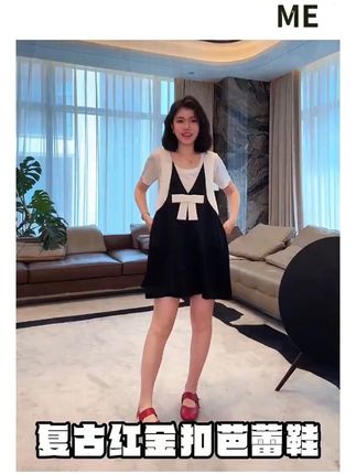 ME复古红芭蕾女鞋#鞋子推荐 #真皮女鞋 #明星同款#女神必备 #老杨的私服